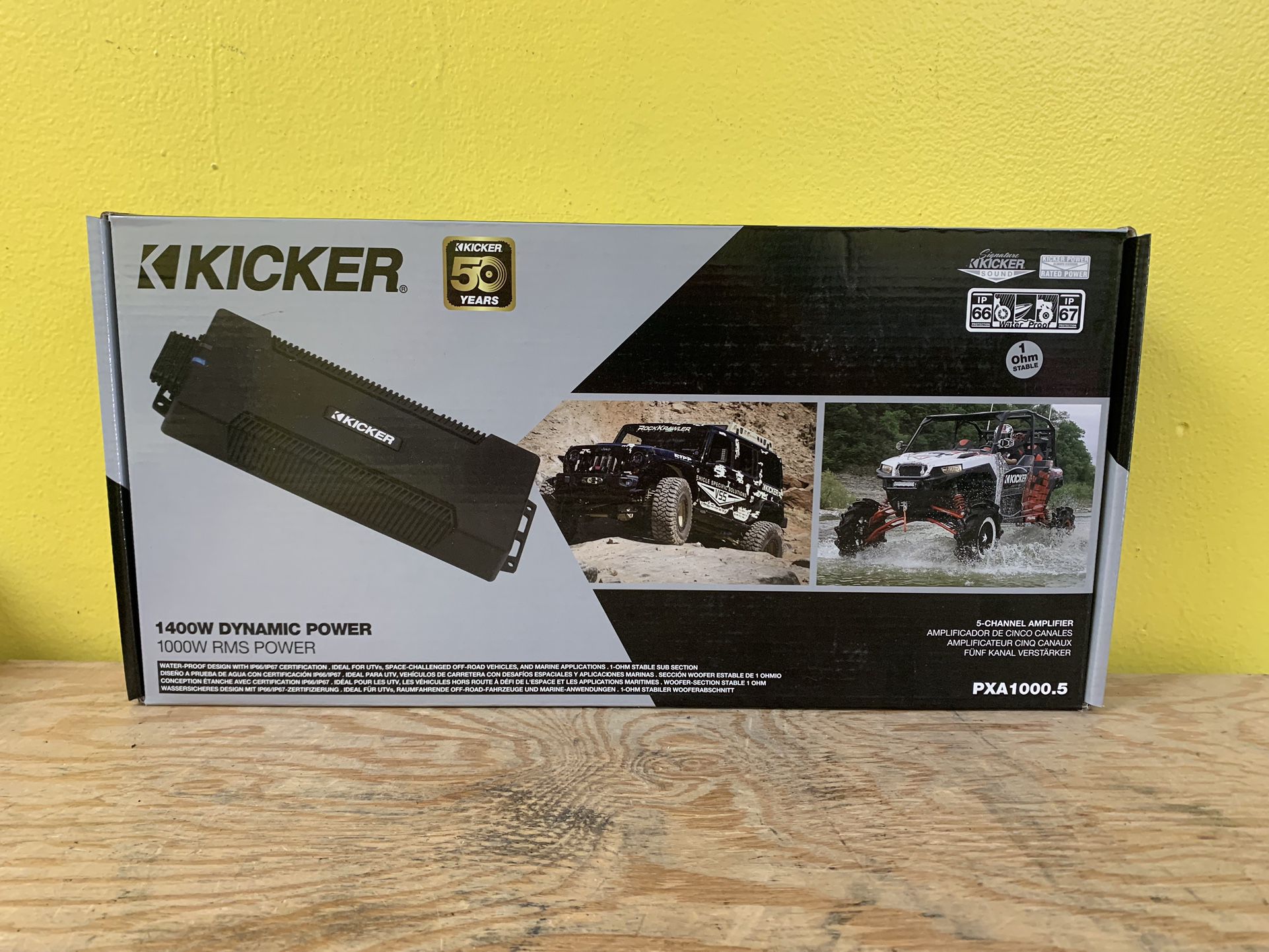 Kicker 5-Channel 1400 Watt Dynamic Power Amplifier (BRAND NEW)