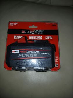 Milwaukee
M18 18V Lithium-Ion REDLITHIUM FORGE XC 8.0 Ah Battery Pack
