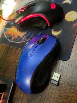 Blue wireless mouse
