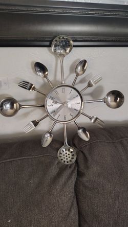 Silverware wall clock