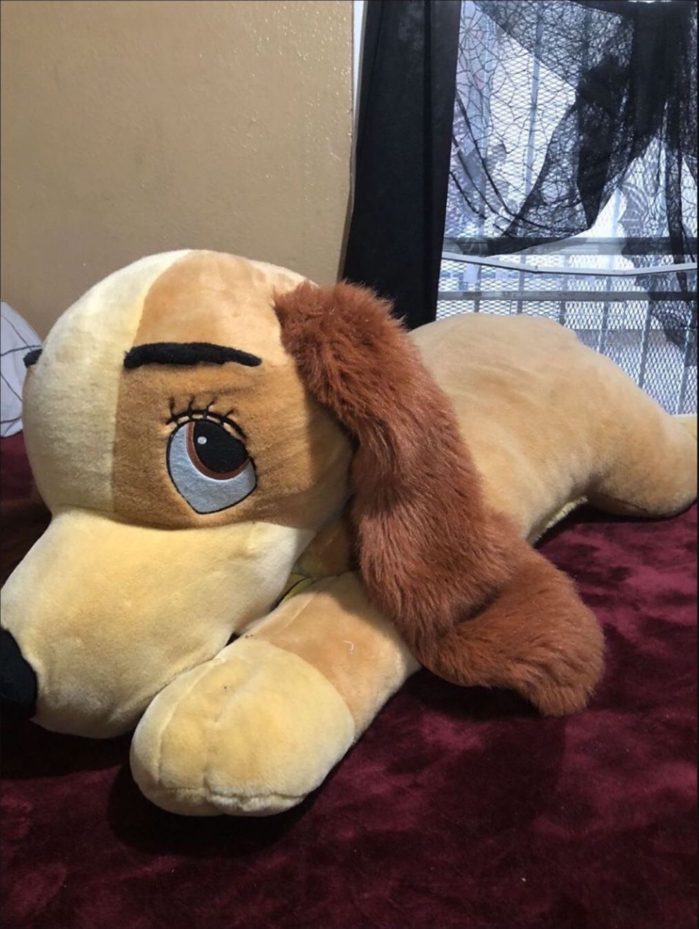 Rare Disney Lady and The Tramp 5ft Giant Plush Never Sold In Stores!