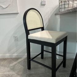 Nathan James Boucle & Rattan Chairs (4 Packs)