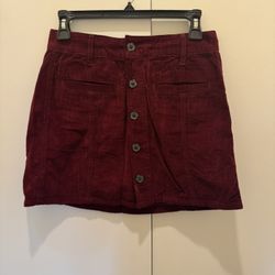 Corduroy Mini Skirt