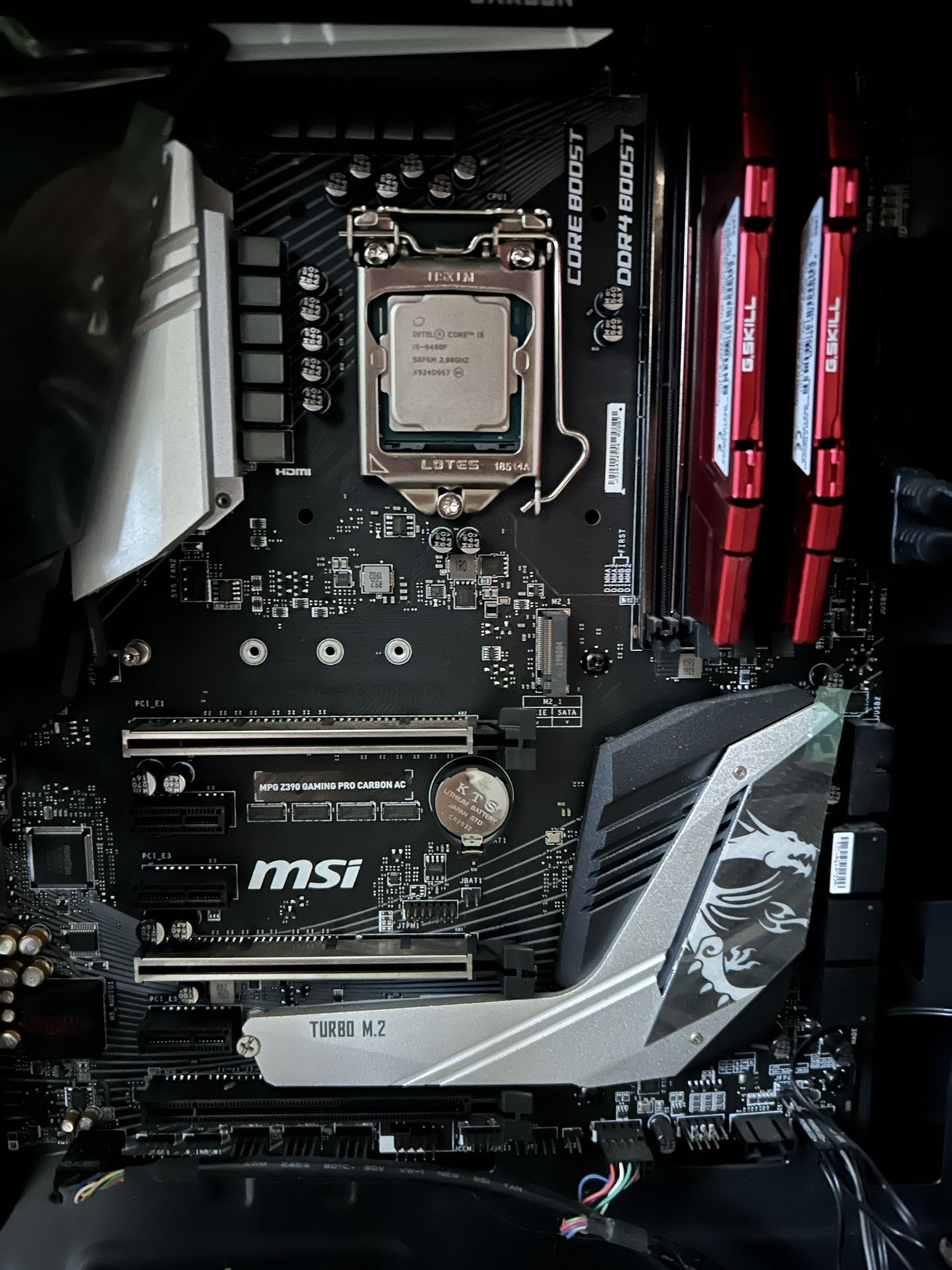 MPG Z390 Gaming Pro/ G.Skill 8GB Rams