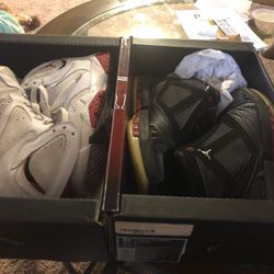 Double Jordan’s 7s and 16s rare collectors edition size 5.5y