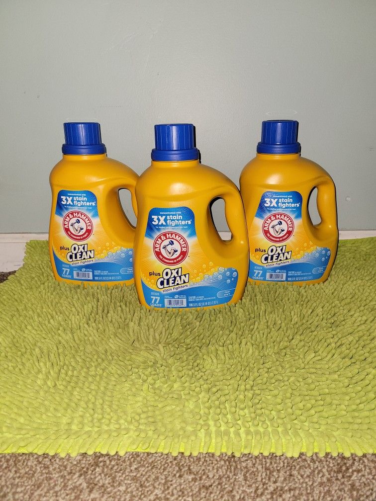 3 Arm And Hammer Fresh Scent Oxi Clean Stain Fighter 100.5oz