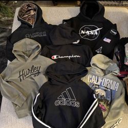 Boys size 8 hoodies
