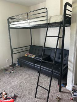 Metal loft bed