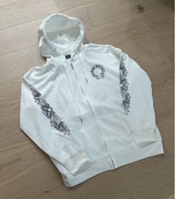 Chrome Hearts White Horseshoe Hoodie
