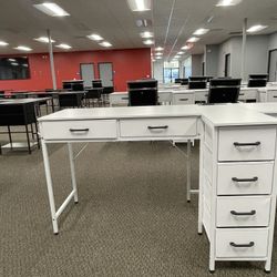 White Office Desk
