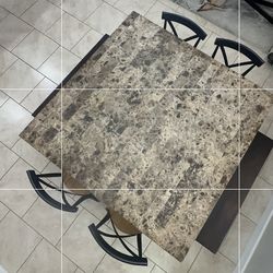 8 Seater Dining Table Set with 4 Chairs 2 benches. $300