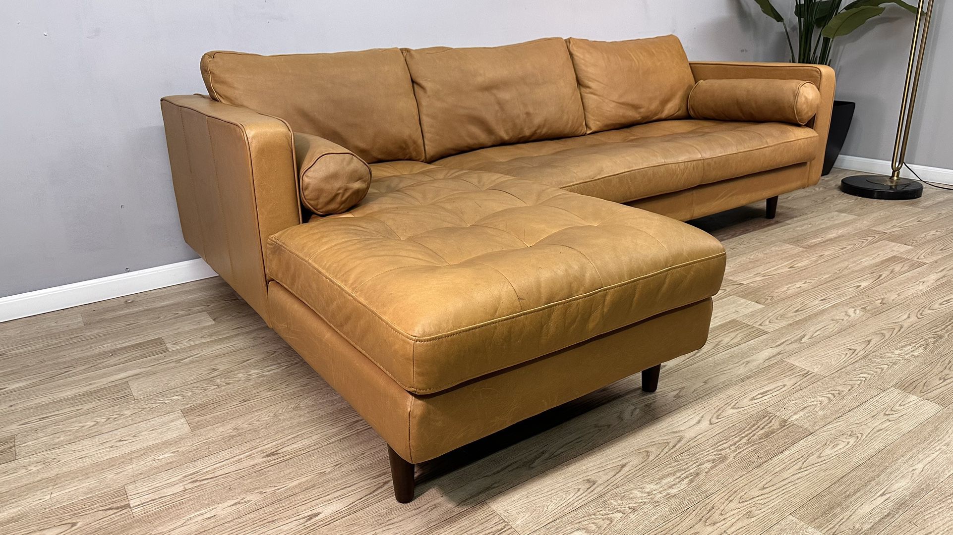 Article Sven Leather Sectional Sofa *Delivery Options*