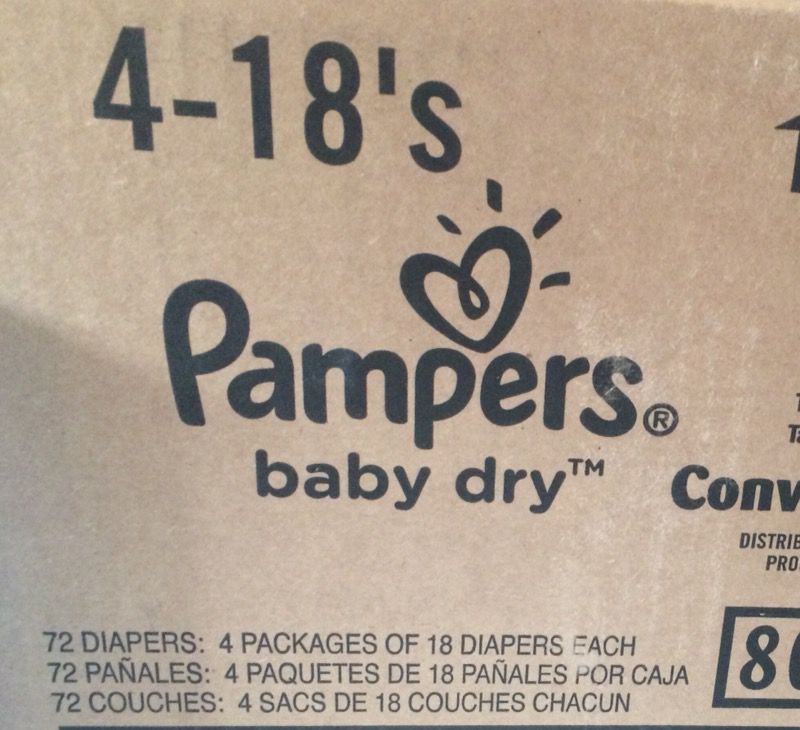 Pampers diapers size 6