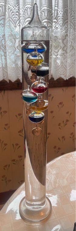 Galileo Thermometer Glass Decorative