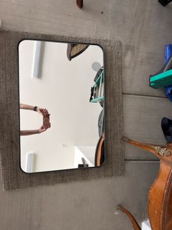 Mirror with Black Matte Frame
