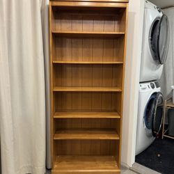 Ethan Allen Tall 5 shelf open book shelf