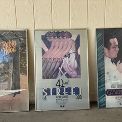 Framed Classic Movie Posters 