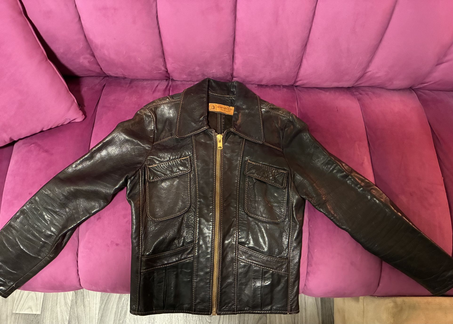 Extremely Rare 1970s Oshkahwon Leather Jacket — NYC SOHO Maker 