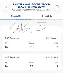 Enhypen Blood Saga Tour 2026 Tickets