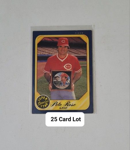 ⚾️ 25 Card Lot - HOF* Pete Rose Cards