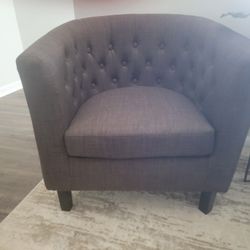 Modern Accent Barrel Chair - Brown - Never Used