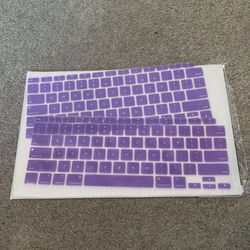 Macbook Air 13 Inch Purple Silicone Keyboard Covers - SET OF 2