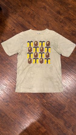 BAPE X JAPAN Ape Head Pattern Tee – Khaki/Beige