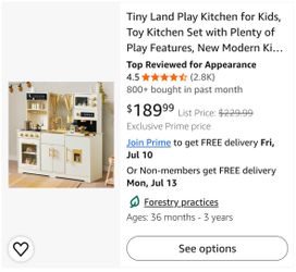 Play kitchen “brand new”