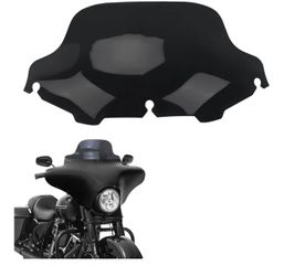 8" Black Windshield Wave Windscreen For Harley Davidson Touring Street Glide Electra Glide Tri Glide Ultra FLHR 1(contact info removed)