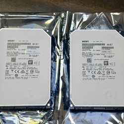 2 x HGST 8TB 7200RPM SAS 12Gbs 3.5-in HDD 