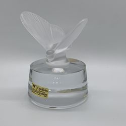 French Crystal Butterfly Paperweight
