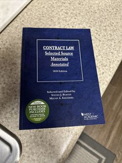Contract Law, Selected Source Materials Annotated, (2020 Edition)