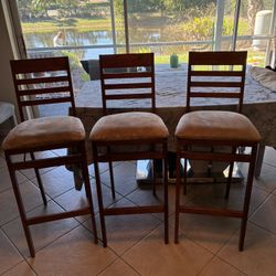 Vintage Bar Stools Three Folding 