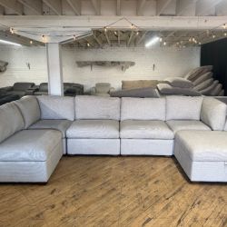 Delivery Available Costco gray 6pc modular sectional sofa couch retails 2200