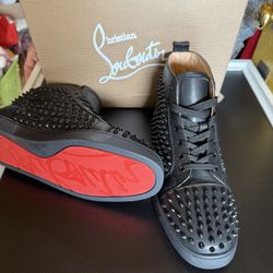 LOUIS JUNIOR SPIKES FLAT VEAU VELOURS