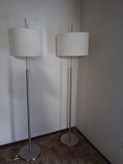 Matching floor lamps and table lamps