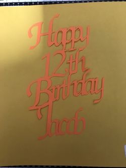 Cake Topper