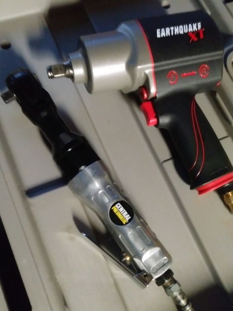 3/8 Air Ratchet And 1/2 Earthquake Xt Impact