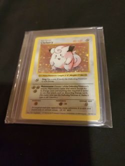 Clefairy Base Set Shawdowless