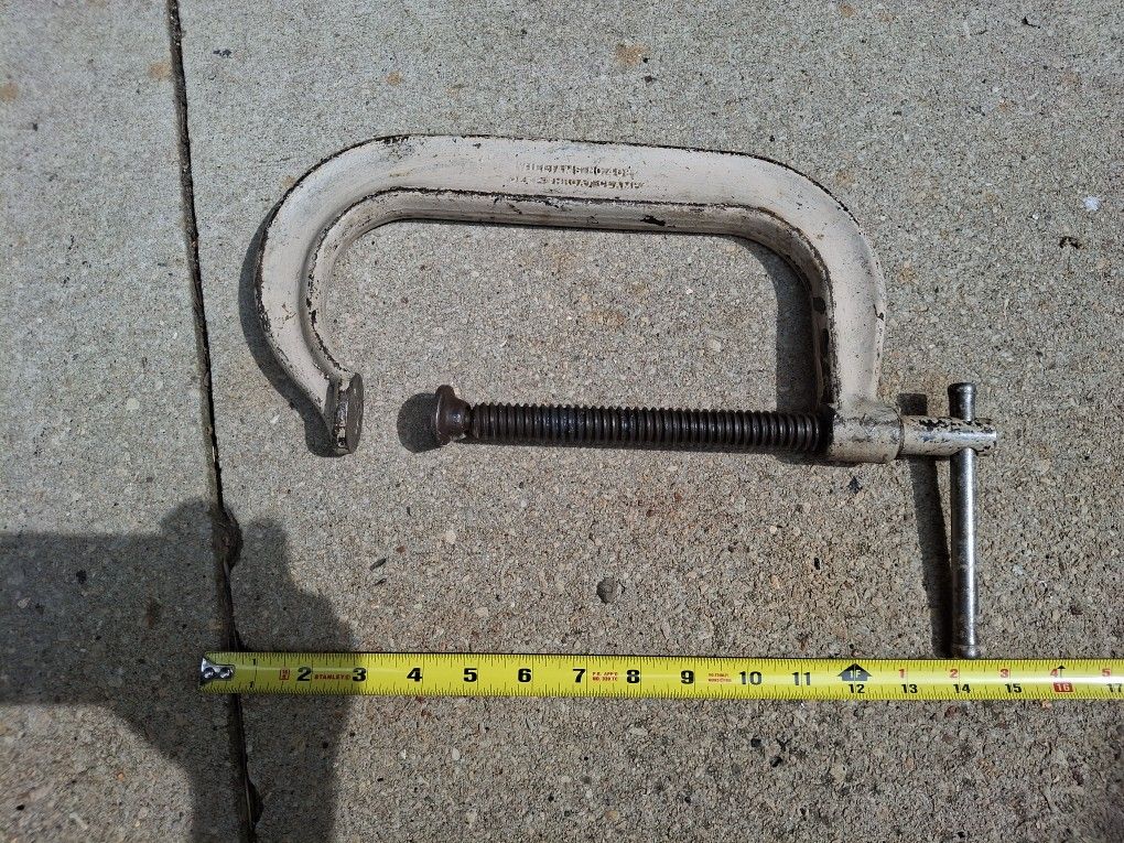 Heavy Duty C-Clamp 10 inches in Maximum Opening. 5 inches Depth