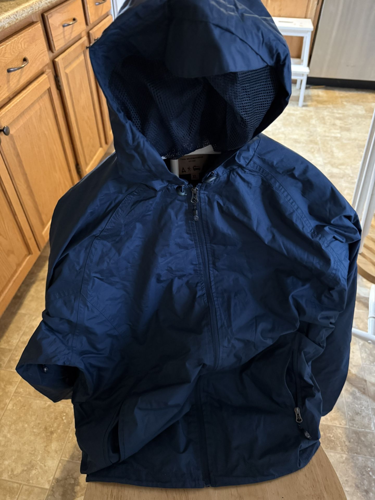 Cold Storage Blue Rain Coat