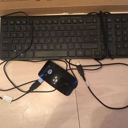 Wired HP Keyboard And Mouse