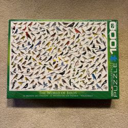 140-OMT New Unopened EuroGraphics “The World of Birds”(1000 Pieces) Puzzle