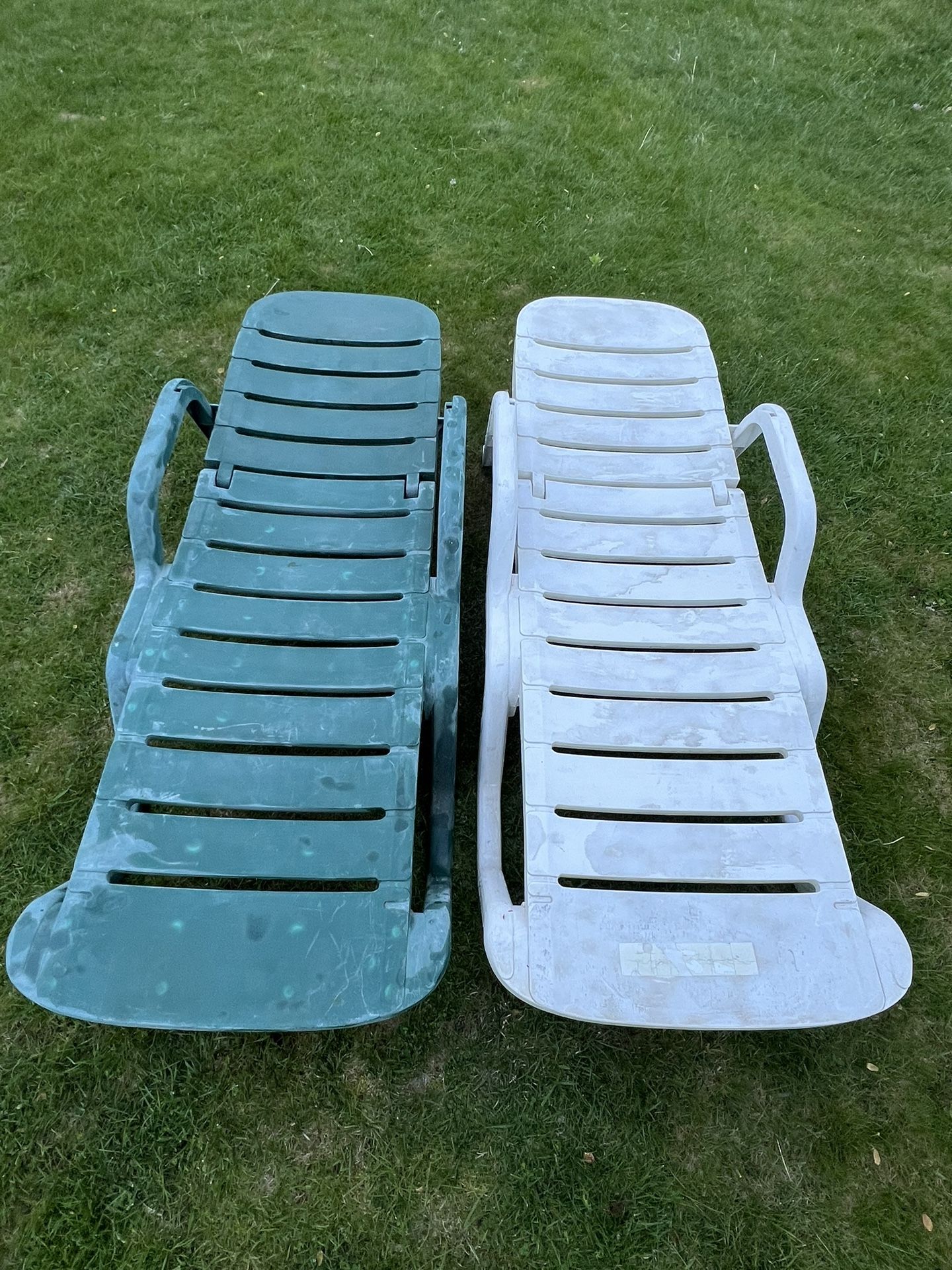 Two Patio Lounge Chairs 