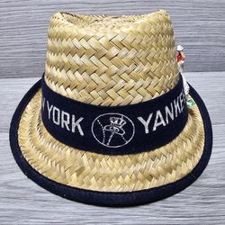1950s RARE New York Yankees Promotional Straw Hat Felt Band 