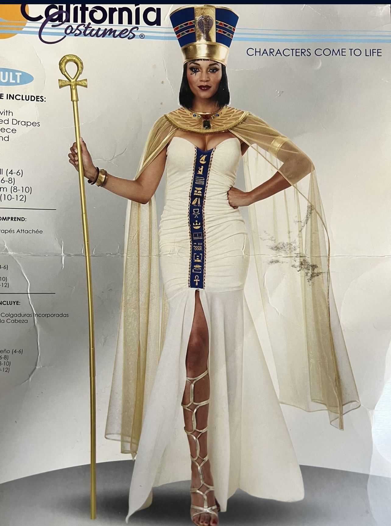 Cleopatra Halloween Costume Size Medium