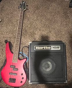 Jackson Spectra JS23 Bass & Hartke HD25 Amp