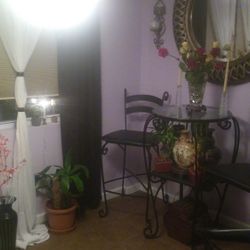 Metal Black Glass Table