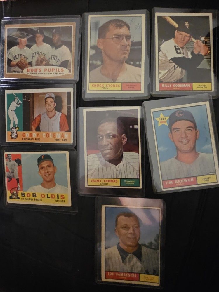 1961 /62 Topps Baseball Card Lot