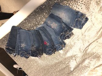 Girls size 6 jeans (7 pairs)
